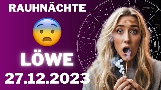 LÖWE ♌️😨WICHTIGE RAUHNÄCHTE 😳 Horoskop  27Dezember 2023 löwe tarot [upl. by Neumann]