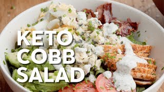 1Min Recipe • Keto Cobb salad [upl. by Nitaf]