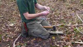 Bushcraft cordage from willow in winter [upl. by Inaliel]