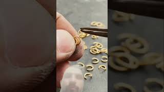 Chain bracelet making process gold bracelet jewelry bracelate handmade bracleletviralshorts [upl. by Matthieu]