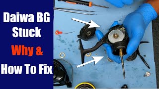 Daiwa BG4000 Stuck  Why amp How To Fix  Fishing Reel Repair [upl. by Syst]