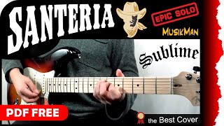 SANTERIA 🤠  Sublime  GUITAR Cover  MusikMan N°183 [upl. by Enutrof269]