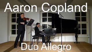 Aaron Copland Violin Sonata [upl. by Kittie]