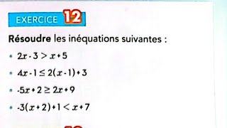 Étincelle Maths 3AC Les Équations et inéquations page 67 Exercice 12 13 14 15 16 17 68 ex 11 p 68 69 [upl. by Ecirum]