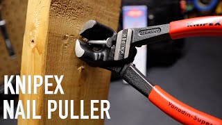 Knipex High Leverage End Cutting Offset Nippers  6101200 Nail Puller [upl. by Ebaj]