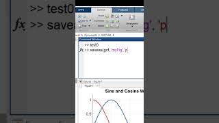 MATLAB Tutorial How to Save a Figure with the Saveas Function [upl. by Emilio]