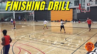 Finishing Drill Full Court Passing Layups  Warmup Basketball Drills [upl. by Franchot]