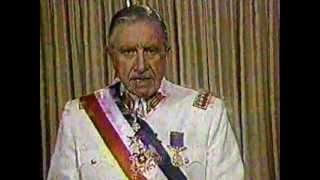 Pinochet Presidente de Chile Discurso de despedida completo con himno nacional [upl. by Adnertal395]