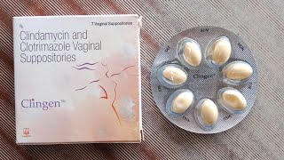 clindamycin and clotrimazole vaginal suppositories review in 3 minutes  clingen 3 vaginal [upl. by Ayalat896]