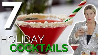 7 Holiday Cocktail and Mocktail Recipes [upl. by Brieta]