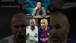 ¿INIESTA O ZINEDINE ZIDANE DOS DE LOS JUGADORES MÁS ELEGANTES DE LA HISTORIA zidane iniesta [upl. by Pietra]