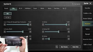 YTH5 EFSANE 4 PARMAK HASSASİYET AYARLARI  PUBG MOBILE 2024 [upl. by Nyllewell]
