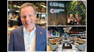 PAX tours new Aspire Air Canada Cafe at Billy Bishop airport YTZ [upl. by Ragouzis]