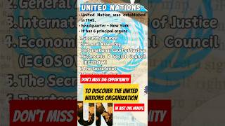 United Nations organization for UPSC Prelims  Principal organs of UN  history of UN  upscprelims [upl. by Madaih19]