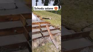 Schody zalane betonem 😍 szalunki szalowanie zrobtosam zróbtosam [upl. by Pfeifer591]