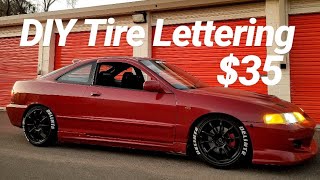 DIY Budget Tire Lettering [upl. by Muns594]