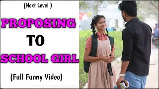 Proposing to School Girl Prank  vishal goswami baba  Mumbai [upl. by Nebur]