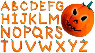 Play Doh Halloween ABC For Kids Children Toddlers Babies Alphabet Phonics Song Kindergarten Videos [upl. by Ssirk]