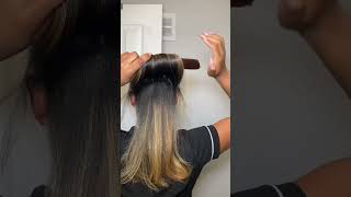 Favorite way to maintain my straight hair blondehair overnightcurls heatlesshairstyles haircare [upl. by Risteau]