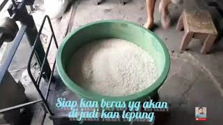 Proses pengolahan beras menjadi tepung [upl. by Silrac904]