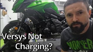 How To Kawasaki Versys 650 Stator and Regulator Testing and Replacement [upl. by Muhan]