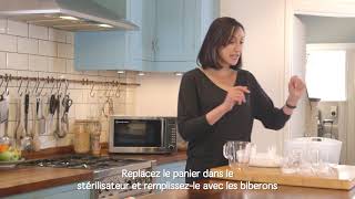 Stérilisateur microondes Tommee Tippee Berceau magique [upl. by Acirederf]