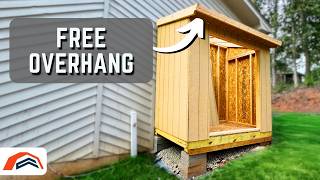 How to Build Rafters and Install Siding on a 4x8 Lean to Shed [upl. by Nnovahs]