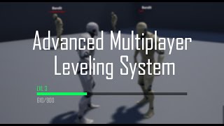 UE5  UE4 Advanced Multiplayer Leveling System  Preview [upl. by Bertolde]