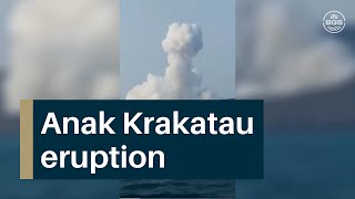 Anak Krakatau eruption 2 September 2019 [upl. by Ajim]