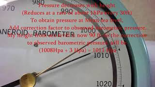 Aneroid Barometer [upl. by Brandais321]