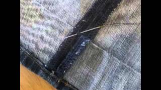 Comment faire un ourlet de jeans [upl. by Aiuqram953]