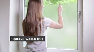 HOW TO apply static cling window film by dcfix [upl. by Peri599]