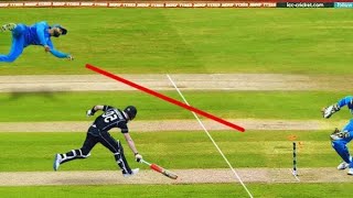 Cricket runout Dhonicricket history runoutcricket runout 2024 [upl. by Anihtyc79]