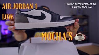 Air Jordan 1 Mocha Low unboxing  On Foot Are these better than the AJ1 Mocha Highs [upl. by Fong]