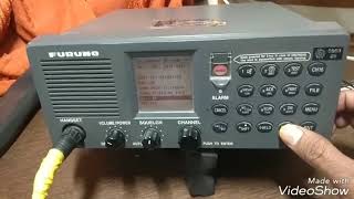 FURUNOFM8800S How to VHF DSC Routine test [upl. by Eissej625]