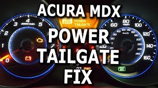 Acura MDX Power Tailgate fix DIY [upl. by Ordnaxela]