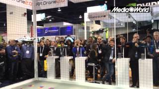 La coreografia dei droni Parrot che quotdanzanoquot al CES 2014 [upl. by Rubi282]