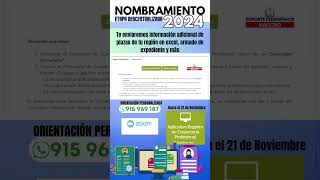 📗✅ORIENTACIÓN PARA RELLENAR FORMULARIO NOMBRAMIENTO DOCENTE 2024 [upl. by Oniskey779]