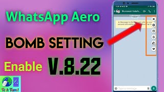 Bomb settings in WhatsApp Aero V822 Enable 💯 working [upl. by Rowell]