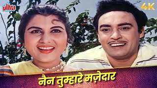 Nain Tumhare Mazedar Song in 4K Color  Asha Bhosle Mukesh  Shammi Kapoor  Junglee [upl. by Nosdrahcir]