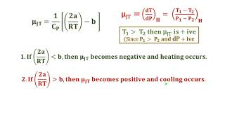 Inversion temperature  Thermodynamic derivation Part 4 – Liquefaction  cooling of a gas [upl. by Jorie567]