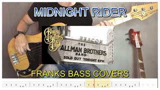 Midnight Rider – The Allman Brothers  FRANKS BASS COVERS v2 shorts [upl. by Onaicilef]