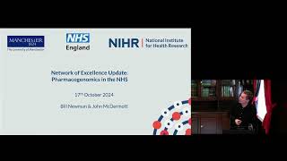 NHS Pharmacogenomics Network of Excellence event  London  17 October 2024 [upl. by Crosby]