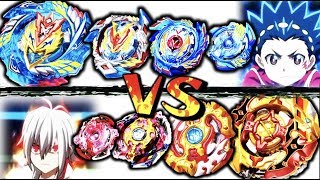 All Valkyries VS All Spriggans  Beyblade Burst Battle [upl. by Millburn]