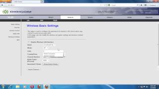 ADSL routerDigiCom setting method [upl. by Lebar144]