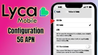 how to internet configuration 4G to 5G Lycamobile  lyca Mobile APN settings [upl. by Evilo414]