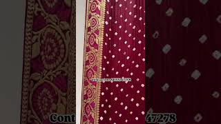 Mina border gaji silk bandhani bandhanisarees [upl. by Peers]