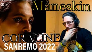 METALHEAD REACTS Måneskin  CORALINE  LIVE SANREMO 2022 🔥😳WOW [upl. by Sarid]