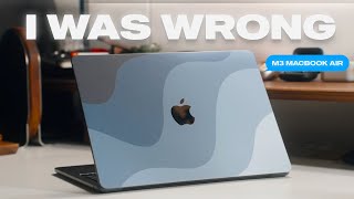 Why the M3 MacBook Air is PERFECT [upl. by Llenil984]