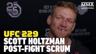 UFC 229 Scott Holtzman Says Show Money Might Go Toward Daycare For Newborn Son – MMA Fighting [upl. by Yntruoc]